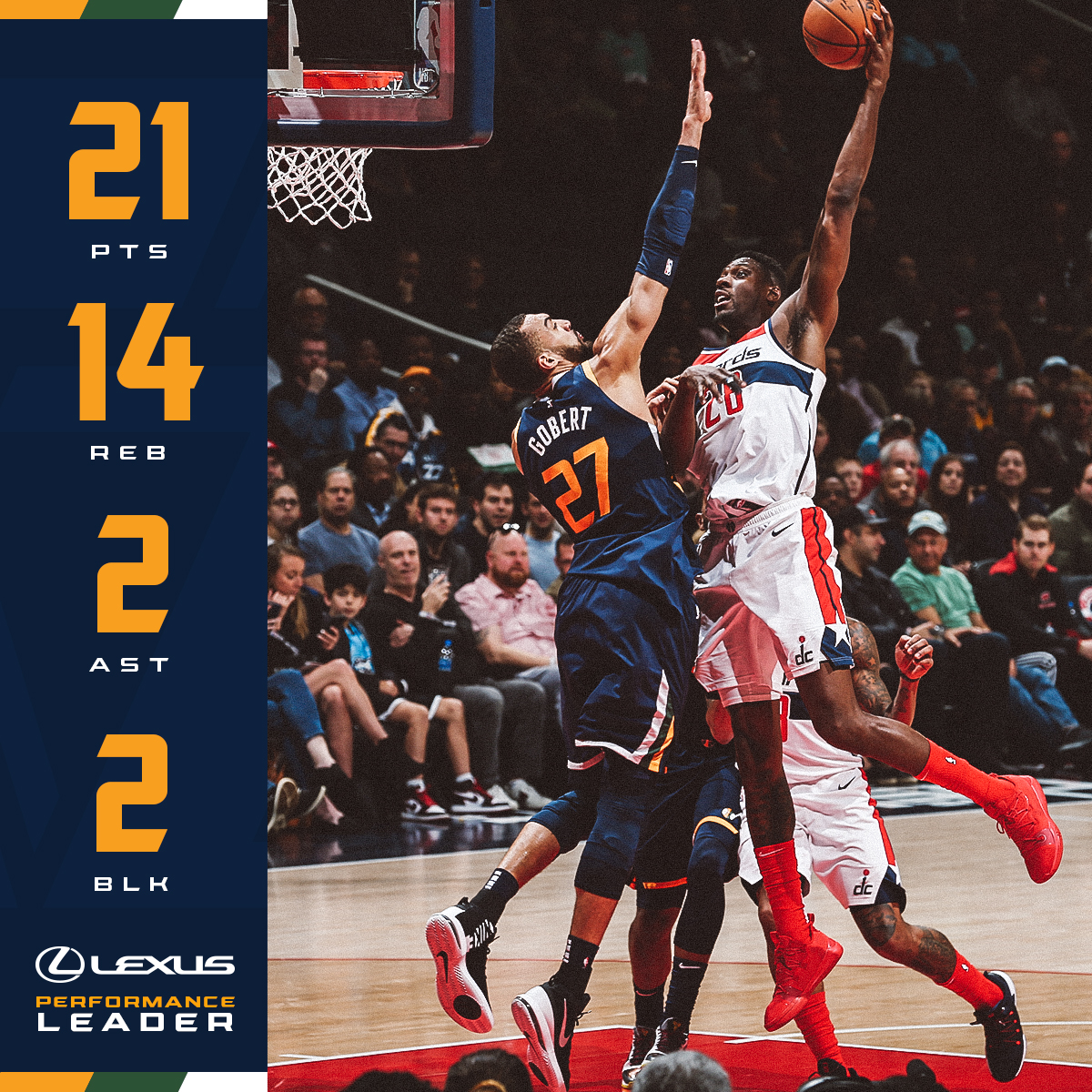 热火B队血洗奇才，戈贝尔一己之力扛起全队