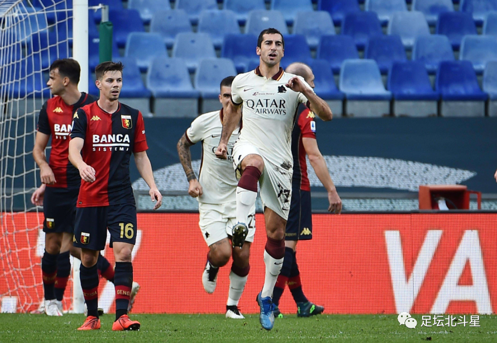 关于热那亚战平桑普多利亚，保持中游位置的信息