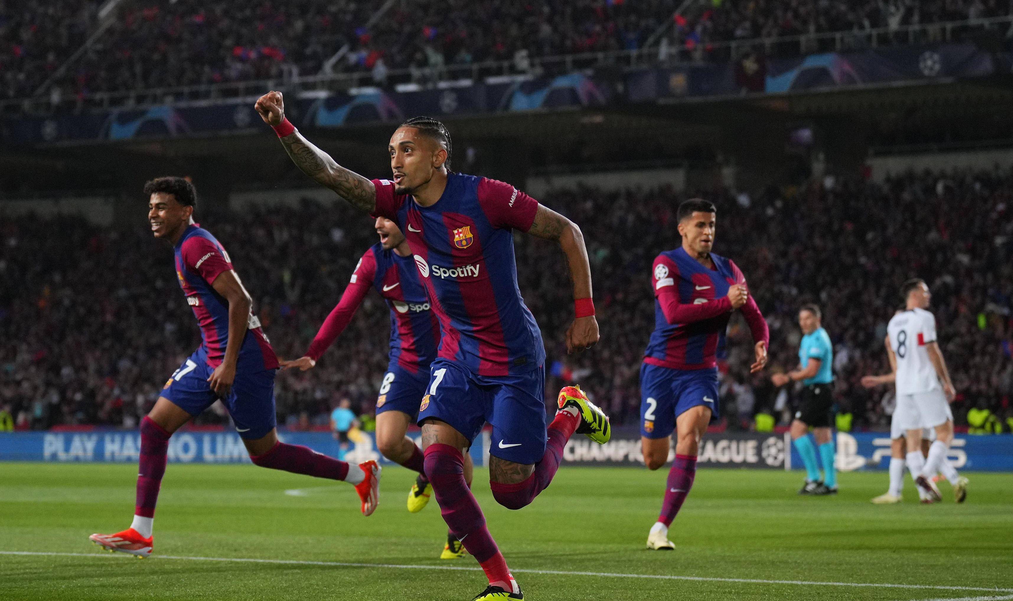 巴塞罗那赢得漂亮比赛，球迷沸腾欢呼的简单介绍